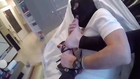 Blonde milf and her mature hubby are sharing their cock