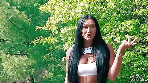 Threshy lily with big tits sucking dick and ass fucking