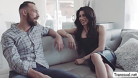 Very hot brunette with huge tits getting anal deepthroat