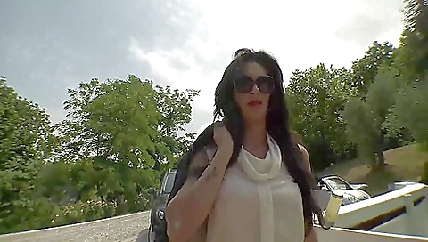 Big tits MILF gets facial after creampie in her ass