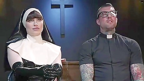 Cute brunette is getting fucked and she is getting her pussy pinned